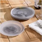 La Jolla Glass Salad Plate Sets