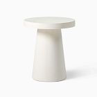 Concrete Pedestal Outdoor Round Side Table (18&quot;)