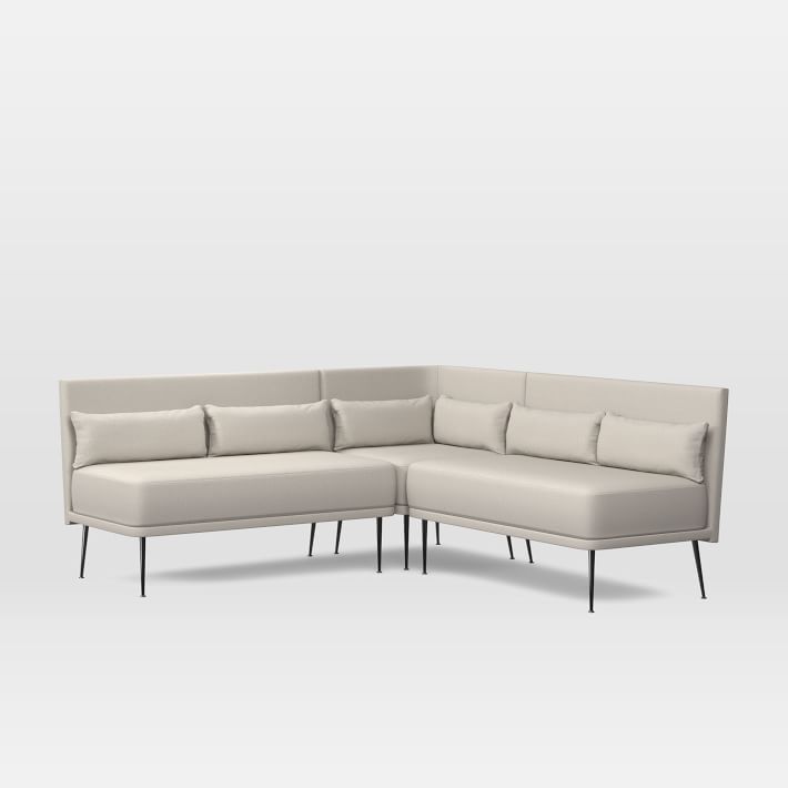 Modern 3-Piece Banquette - Large