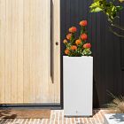 Veradek Block Series Indoor/Outdoor Plastic Pedestal Planters