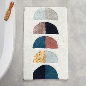 West Elm purchases Tossed Shapes Bath Mat Set of Two Black and White 20