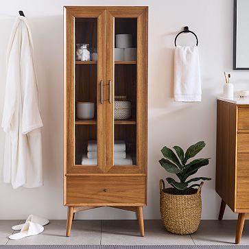 Mid-Century Bathroom Pharmacy Cabinet (60") | West Elm
