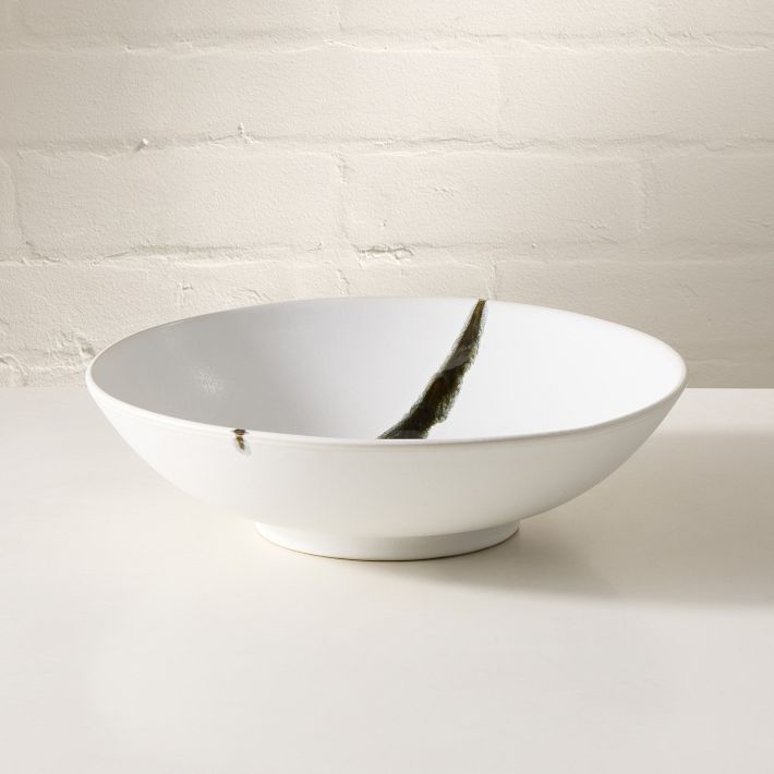 Kanto Stoneware Ink Brush Serve Bowl | West Elm