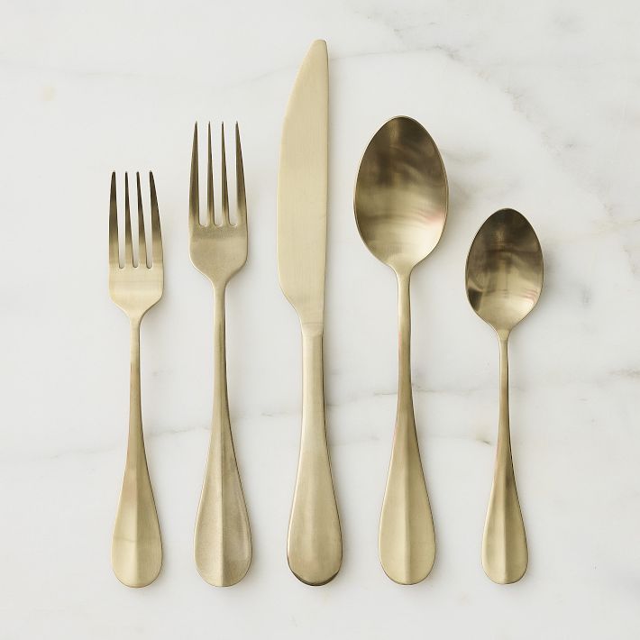 Cove Flatware Sets Champagne Satin