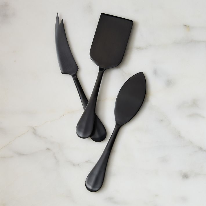 Cove Cheese Knives Black Set of 3
