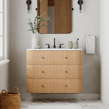 Ellington Floating Single Bathroom Vanity (24"–36") | West Elm