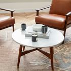 Reeve Mid-Century Round Coffee Table &amp; 2 Side Tables Set