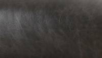Sonoma Black Upholstered Leather Arm Chair with Matte Black Metal Legs