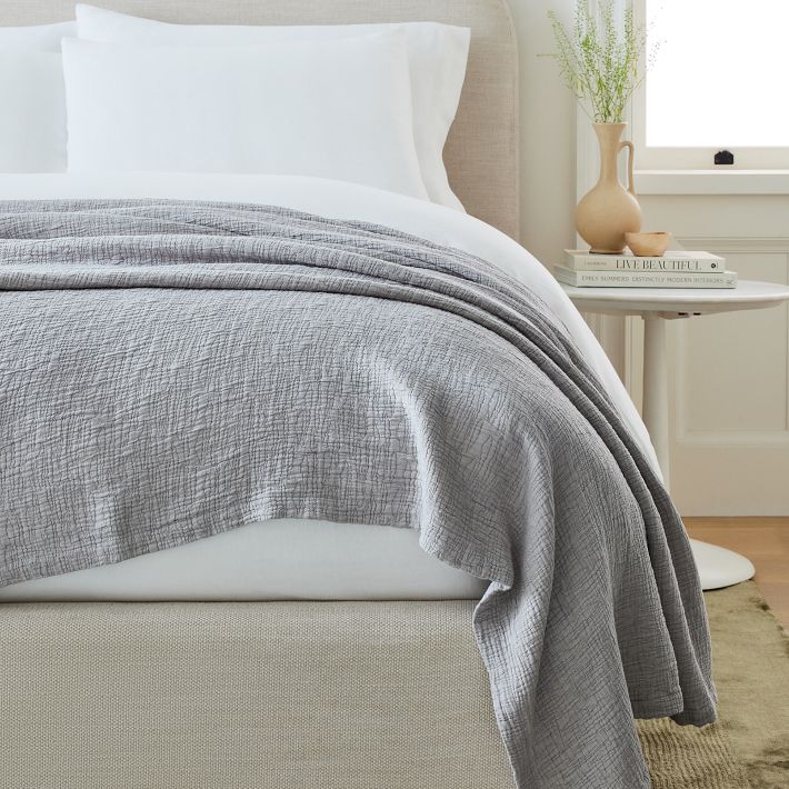 Silky TENCEL™ & Cotton Matelasse Blanket