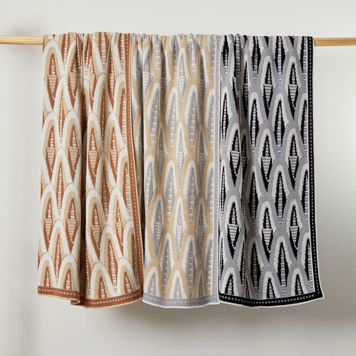 Made Here New York Deco Skyscraper Cotton Throw West Elm