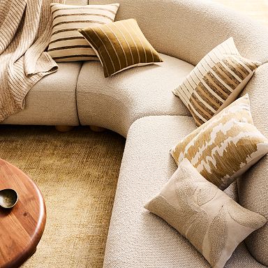 Throw Pillows New Neutrals Laurent Living Room West Elm