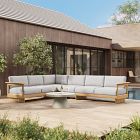 Anton Outdoor Teak 4-Piece L-Shaped Sectional (130&quot;)