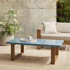 Glazed Top Outdoor Coffee Table (50.5&quot;) - Wood