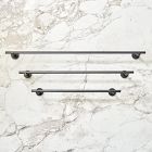 Modern Overhang Bathroom Hardware &ndash; Dark Bronze