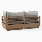 Santa Fe Slatted Outdoor 2-Piece Modular Sofa (72&quot;)