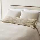 Silk Woven Lines Oversized Lumbar Pillow Cover