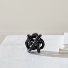 Decorative Black Glass Knot