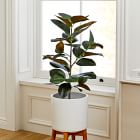 Faux Potted Rubber Tree