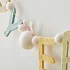 Modern Felt Wool Easter Garland