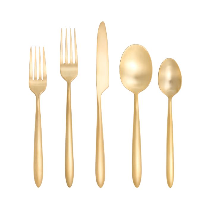 Brushed Stainless Steel Flatware Sets