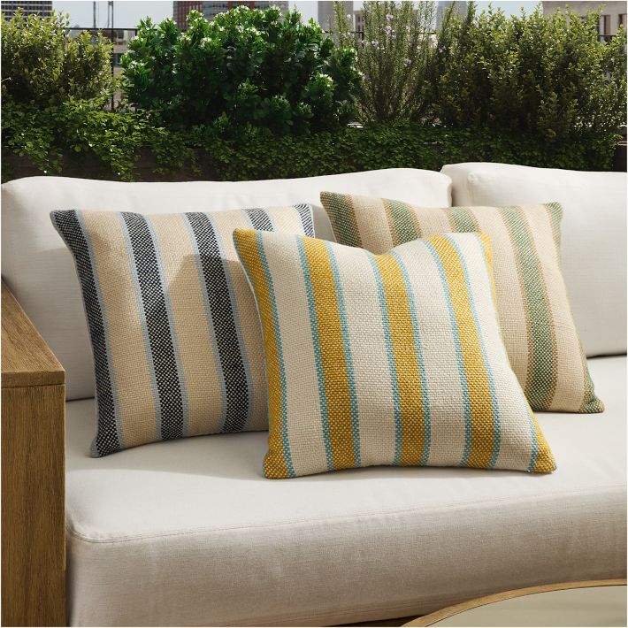 Outdoor Cabana Stripe Pillow