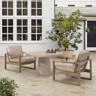 Concrete Pedestal Outdoor Continental Dining Table (44&quot;)