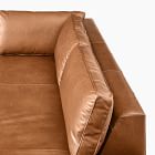 Harris Leather 2-Piece Bumper Chaise Sectional (106&quot;&ndash;116&quot;)