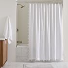 Organic Stripe Jacquard Shower Curtain