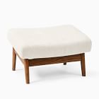 Mid-Century Show Wood Ottoman