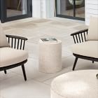 Terrazzo Drum Outdoor Round Side Table (15&quot;)