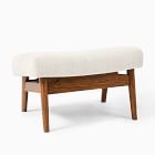 Mid-Century Show Wood Ottoman