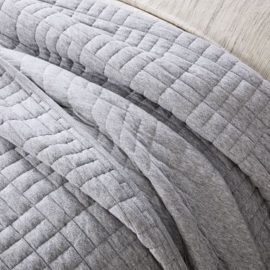 West hotsell Elm Cotton Knit Throw - Frost Grey