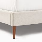 Upholstered Bed Frame - Wood Legs