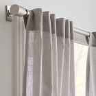 Sheer Crosshatch Curtain (Set of 2) - Stone Gray