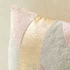 Embroidered Metallic Ribbon Pillow Cover