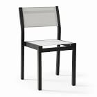 Portside Aluminum Outdoor Textilene Stacking Dining Chair (Set of 2)