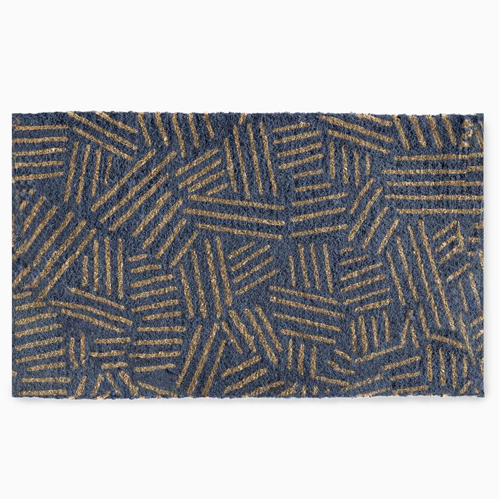 West Elm purchases Tossed Shapes Bath Mat Set of Two Black and White 20