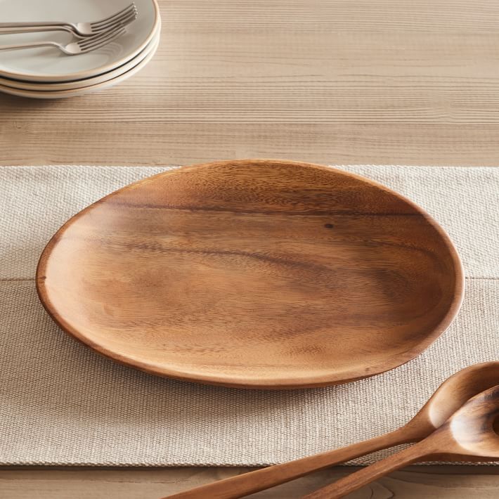 Organic Shaped Wood Serving Platters