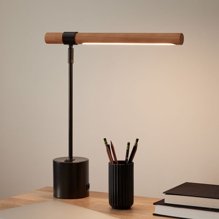 West Elm | Linear Wood LED Desk Lamps for Home Office