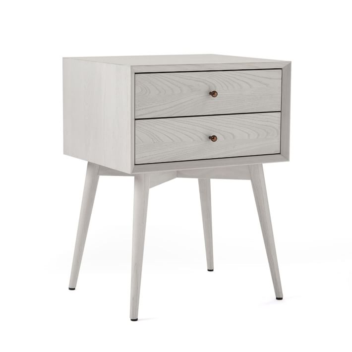 Mid-Century Closed Nightstand (18")
