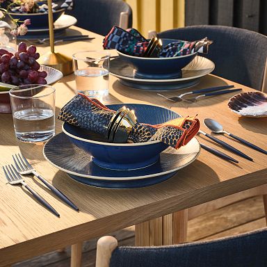 Blue Dinnerware Sets Dish Sets West Elm