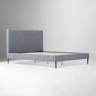 Emmett Nontufted Bed - Wood Legs