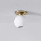 Sculptural Globe Flush Mount