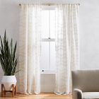 Semi-Sheer Clipped Jacquard Curtain