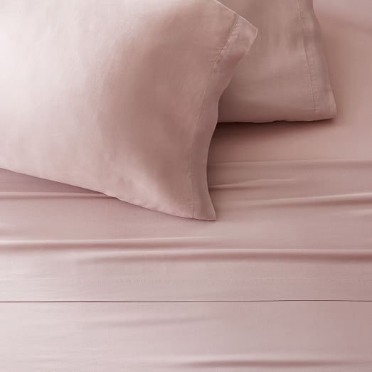 West Elm Brushed Silky TENCEL Duvet, Full/Queen, high quality Adobe Rose