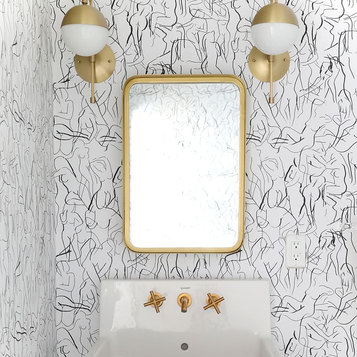 Lady Body Removable Wallpaper | West Elm