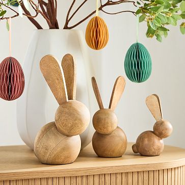 Wooden bunny rabbit fashion