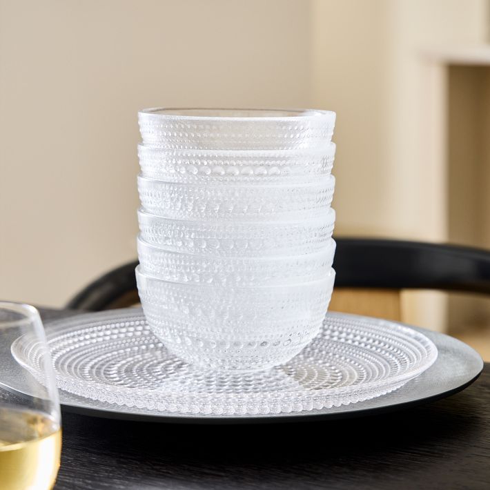 Jupiter Beaded Glass Cereal Bowls (Set of 6) West Elm