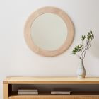 Anton Round Wood Wall Mirror | West Elm