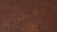 Vintage Tobacco Faux Leather King Platform Bed with Upholstered Headboard